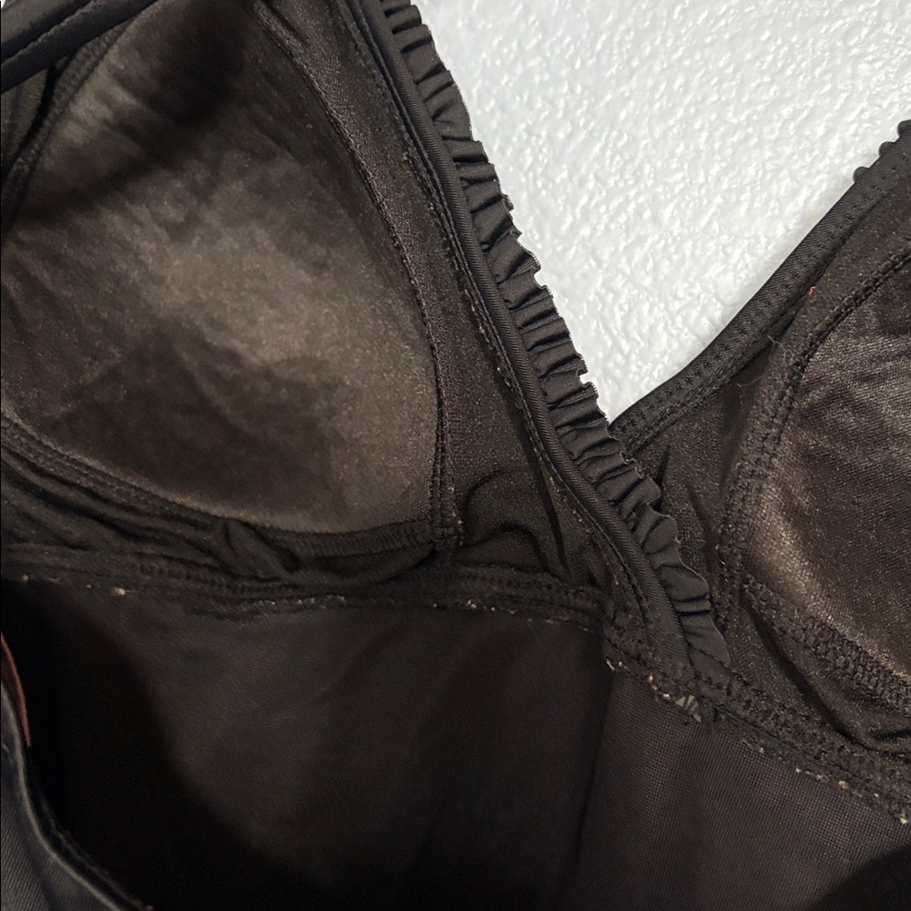 WHITE STAG Black one piece swimsuit. Full coverage with half skirt. Sz.1x/16. - Picture 8 of 14